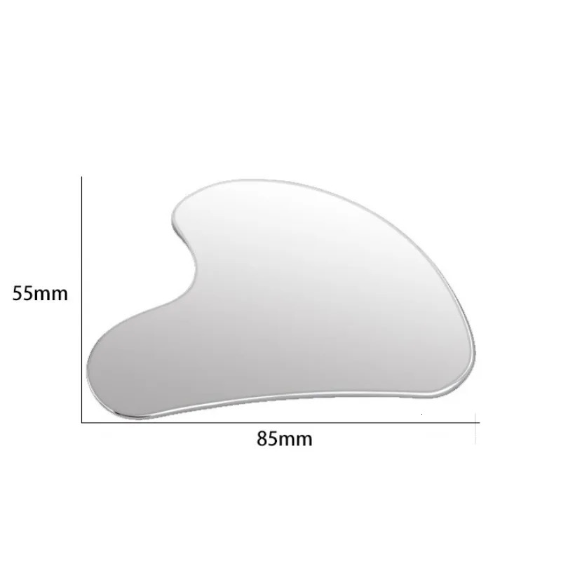 Gua Sha Tools Stainless Steel Gua Sha Massage Tools Natural Universal Silver Metal Gua Sha Plate 240713
