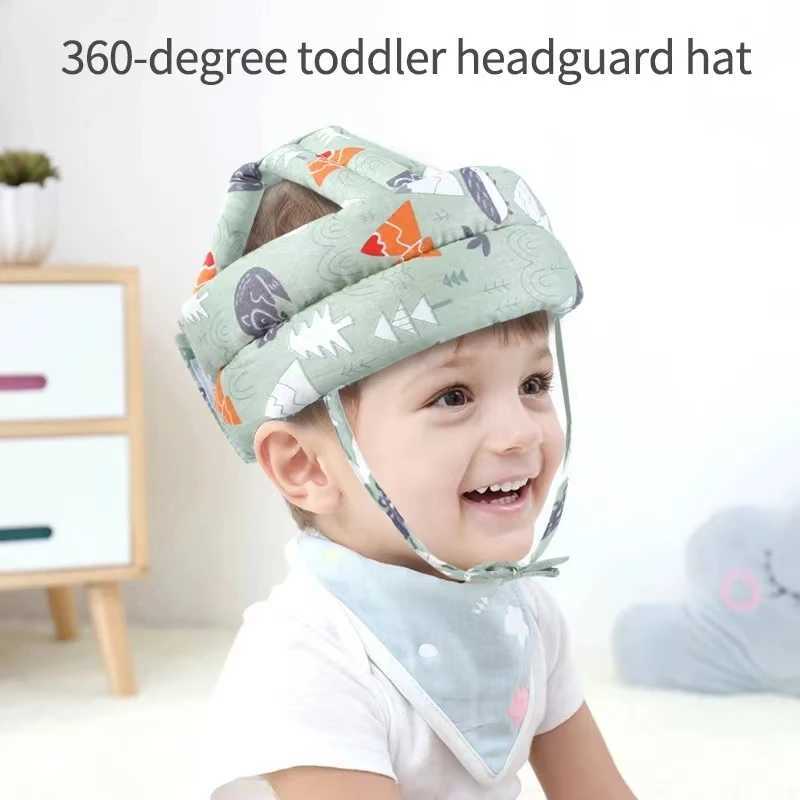 Baby safety helmet head protection helmet child fall prevention pad childrens learning to walk anti-collision helmet adjustable protective softW240713