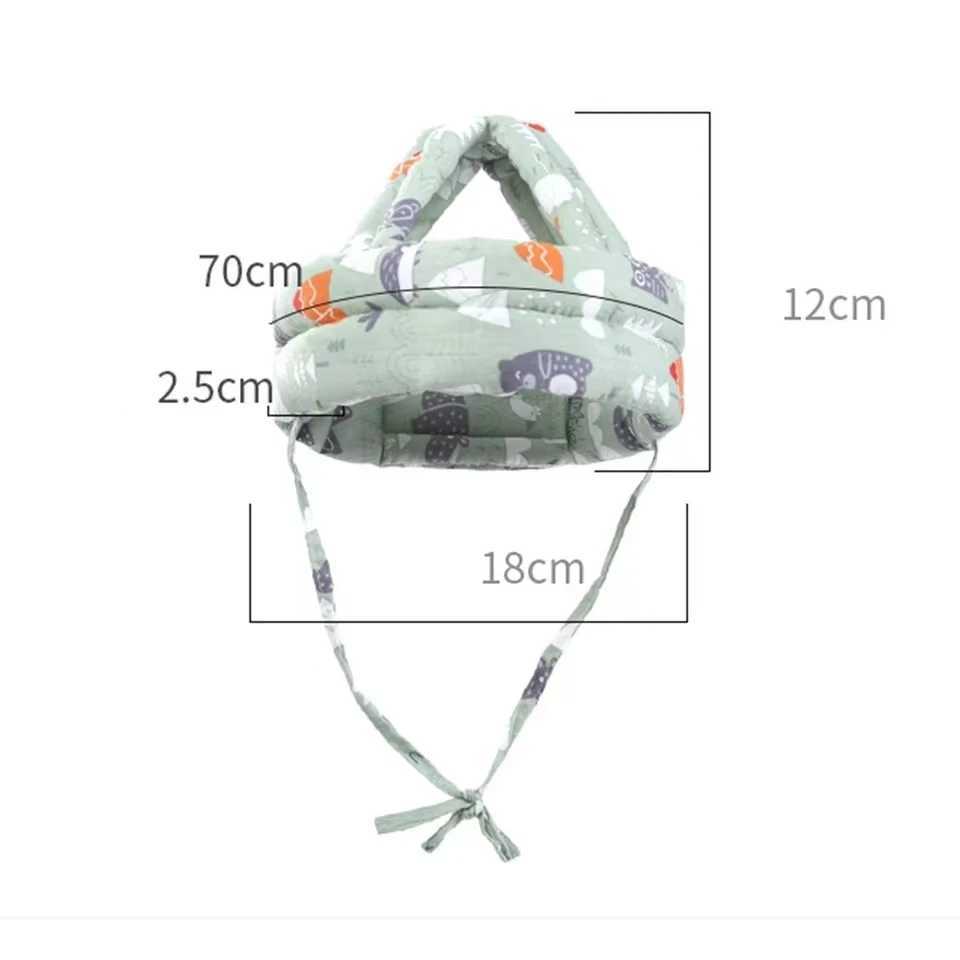 Baby safety helmet head protection helmet child fall prevention pad childrens learning to walk anti-collision helmet adjustable protective softW240713