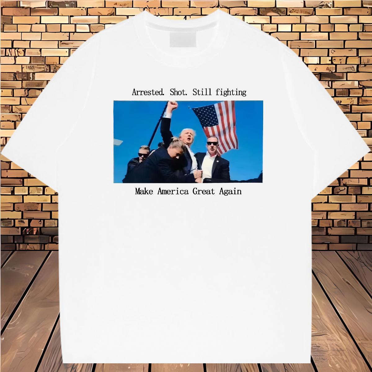 Fashion Design T-Shirts presidential election 230g 100% Cotton Oversized Hip Hop Street Men Tops Tees Breathable Short Sleeve Unisex