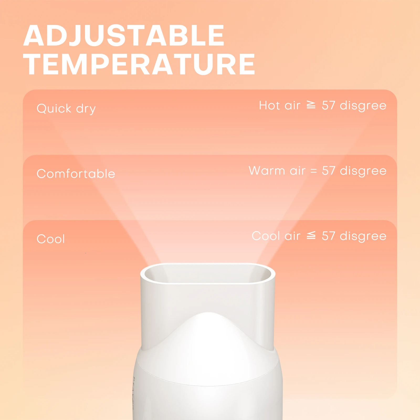 PFAY PC118 Anion Hair Dryer 2000W Powerful Quick Blow Dryer Professional Air Circulating Hairdryer Hair Care Hairdressing 240708