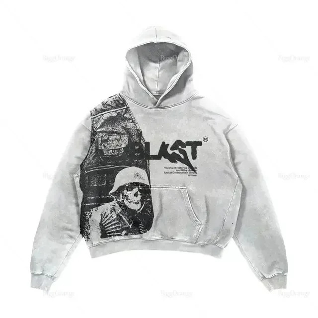Harajuku streetwear men Oversized angel Print Hoodies Women Tops tracksuit Couples Sweatshirt Goth Y2k Clothes clothing 240711