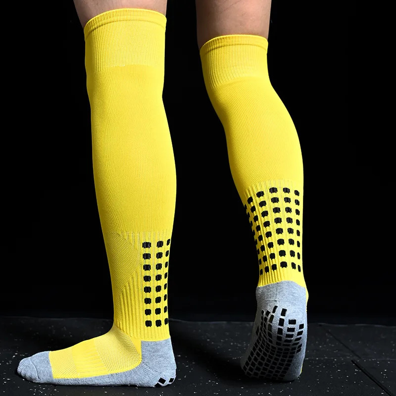 Long Football Socks Silicone Suction Cup Grip Anti Slip Soccer Socks Sports Men Women Baseball Rugby Socks 240713