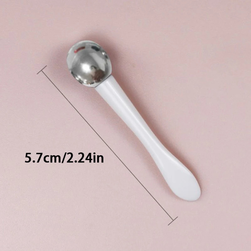 1 piece of eye wheel massage stick eye cream sticker cosmetic spatula anti spoon gold alloy thin skin care tool 240713