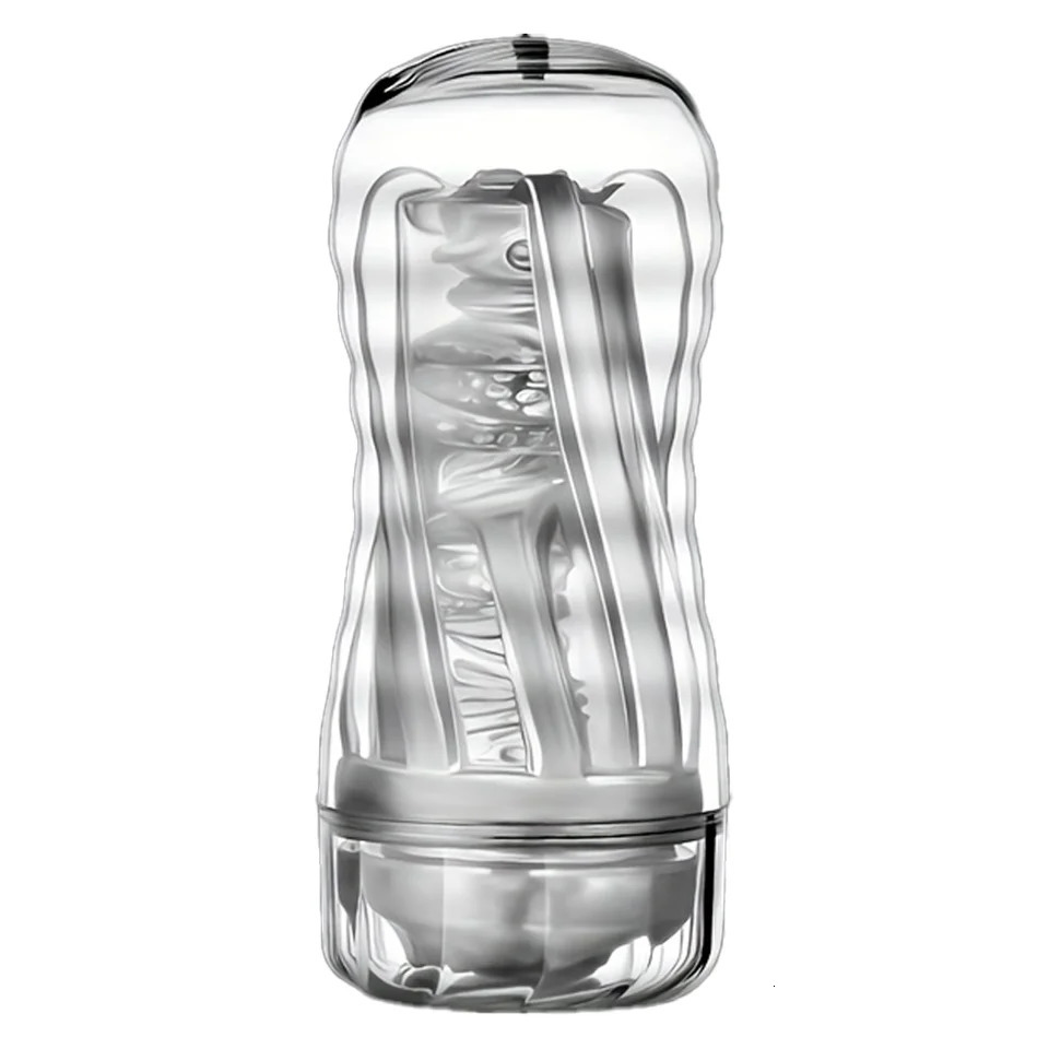 Men Hand Held Masturbation Cup For Penis Exerciser Open Type Dick Deep Throat Blowjobs Masturbator Massager Adult Male Sex Toys 240711