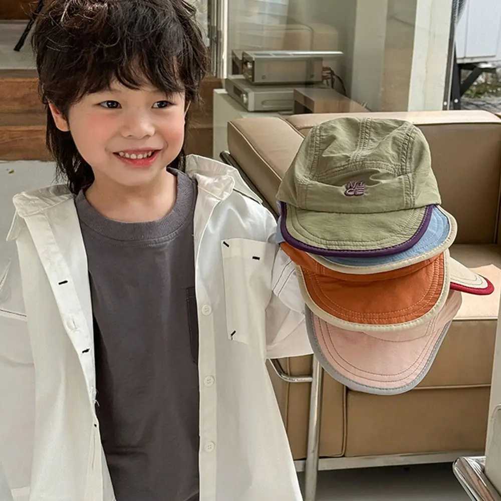 Quick Dry Kids Baseball Hat Fashion Letter Embroidered Peaked Cap Sun Hat Childrens Baseball HatW240713