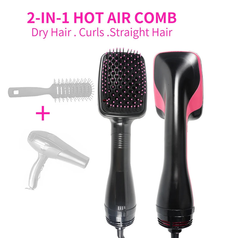 Hair Dryer Brush One Step Hair Blower Brush Electric Air Brush Travel Blow Dryer Comb Professional Hairdryer Hairbrush 240708