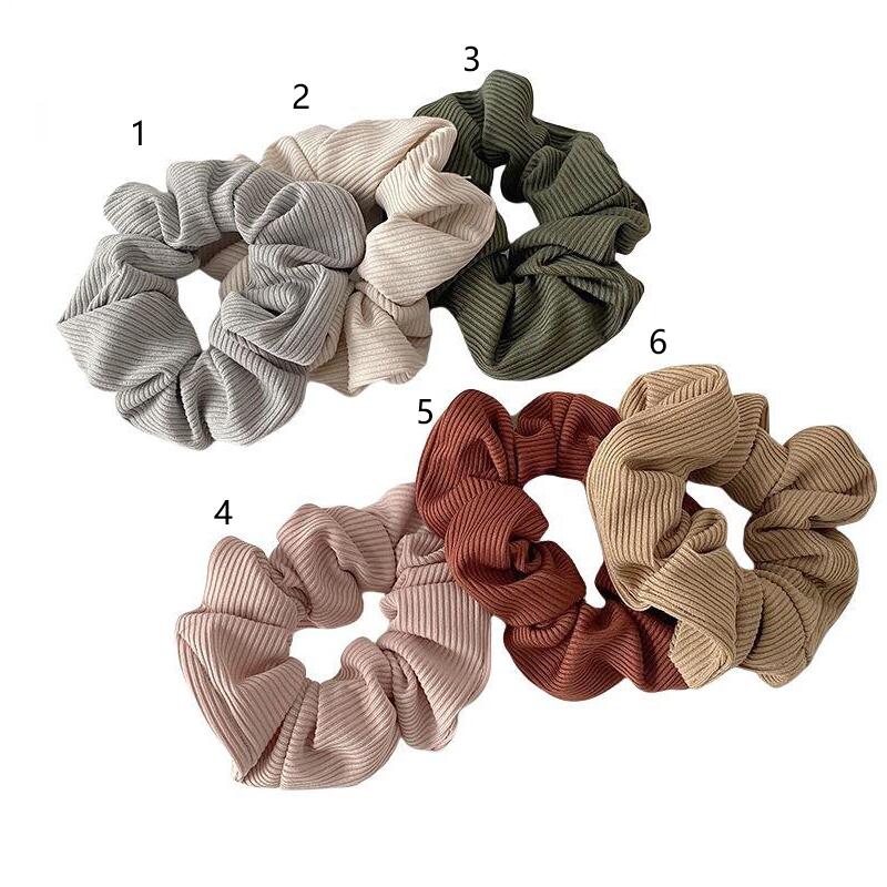 Scrunchie Stretch Headband Scrunchies Women Elastic Corduroy Hair Band Ties Girls Ponytail Holders Hairband Head band Accessories 20pcs 1012