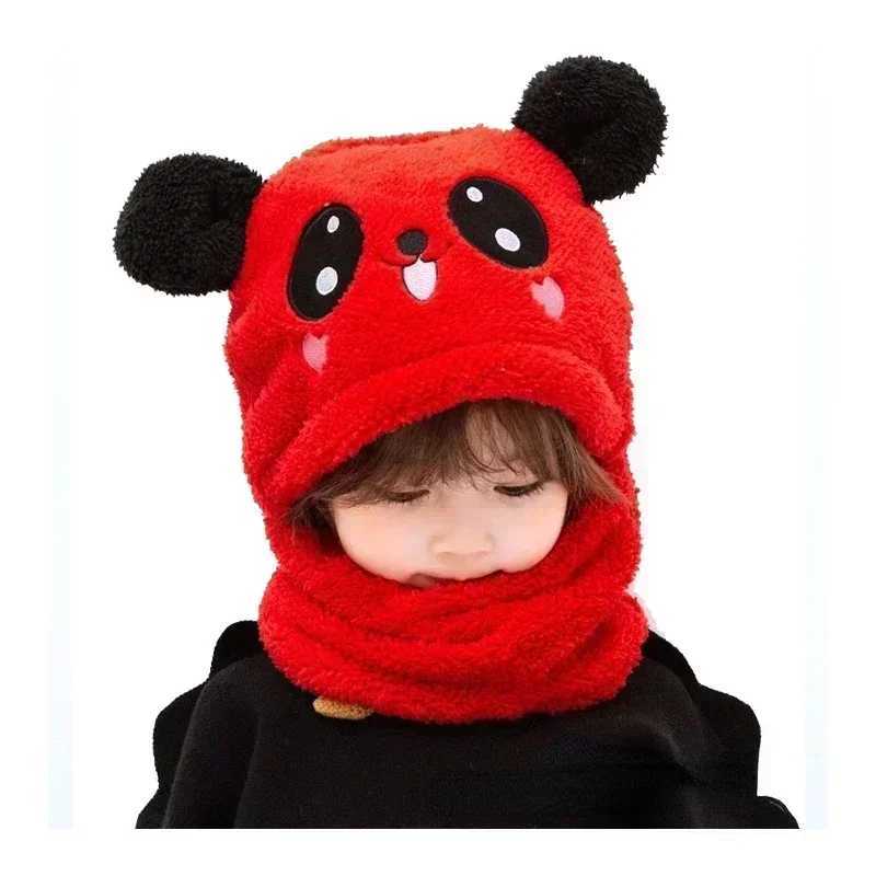 Girls boys scarves thick hats childrens winter hats newborns baby products childrens hats wool hats hats for children aged 1-18W240713