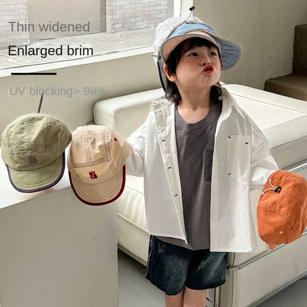 Quick Dry Kids Baseball Hat Fashion Letter Embroidered Peaked Cap Sun Hat Childrens Baseball HatW240713