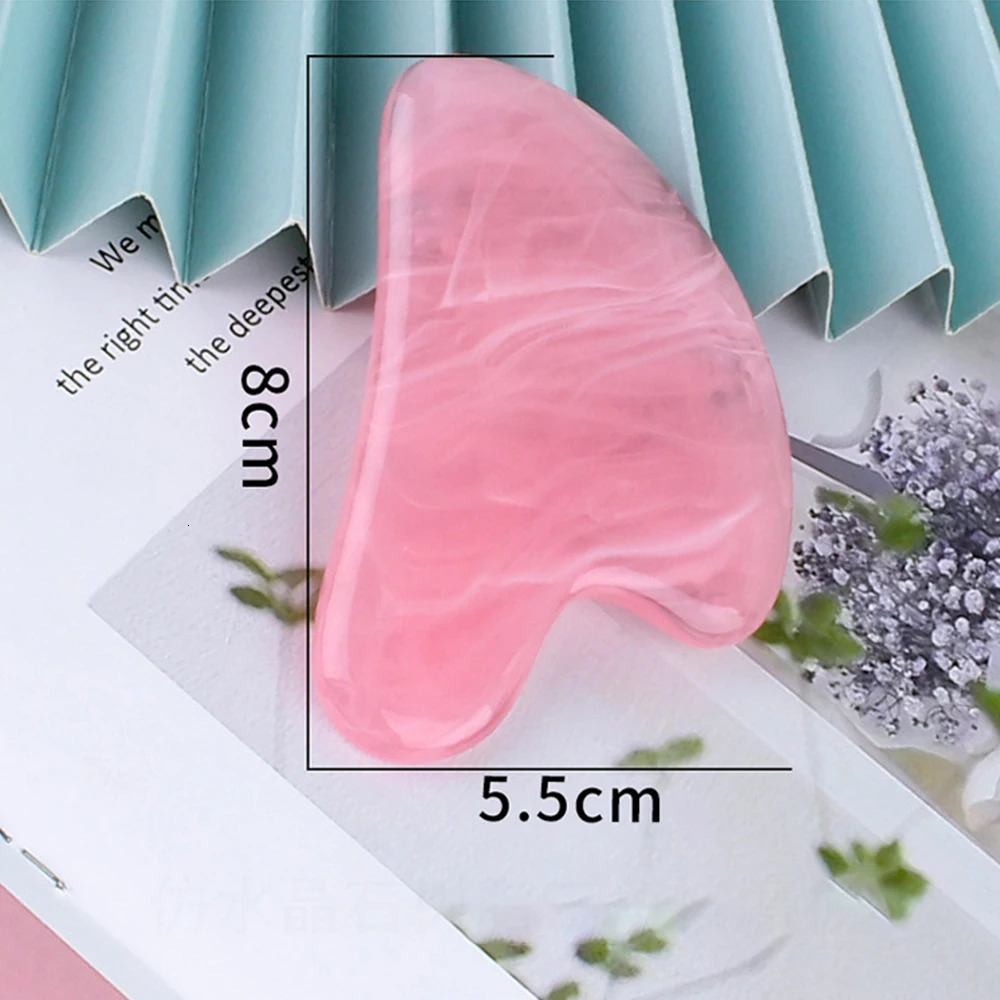1 piece of resin Guasha scraper massage Gouache scraper massage Acupuncture Gua Sha board Acupoint eye care SPA detoxification 240713