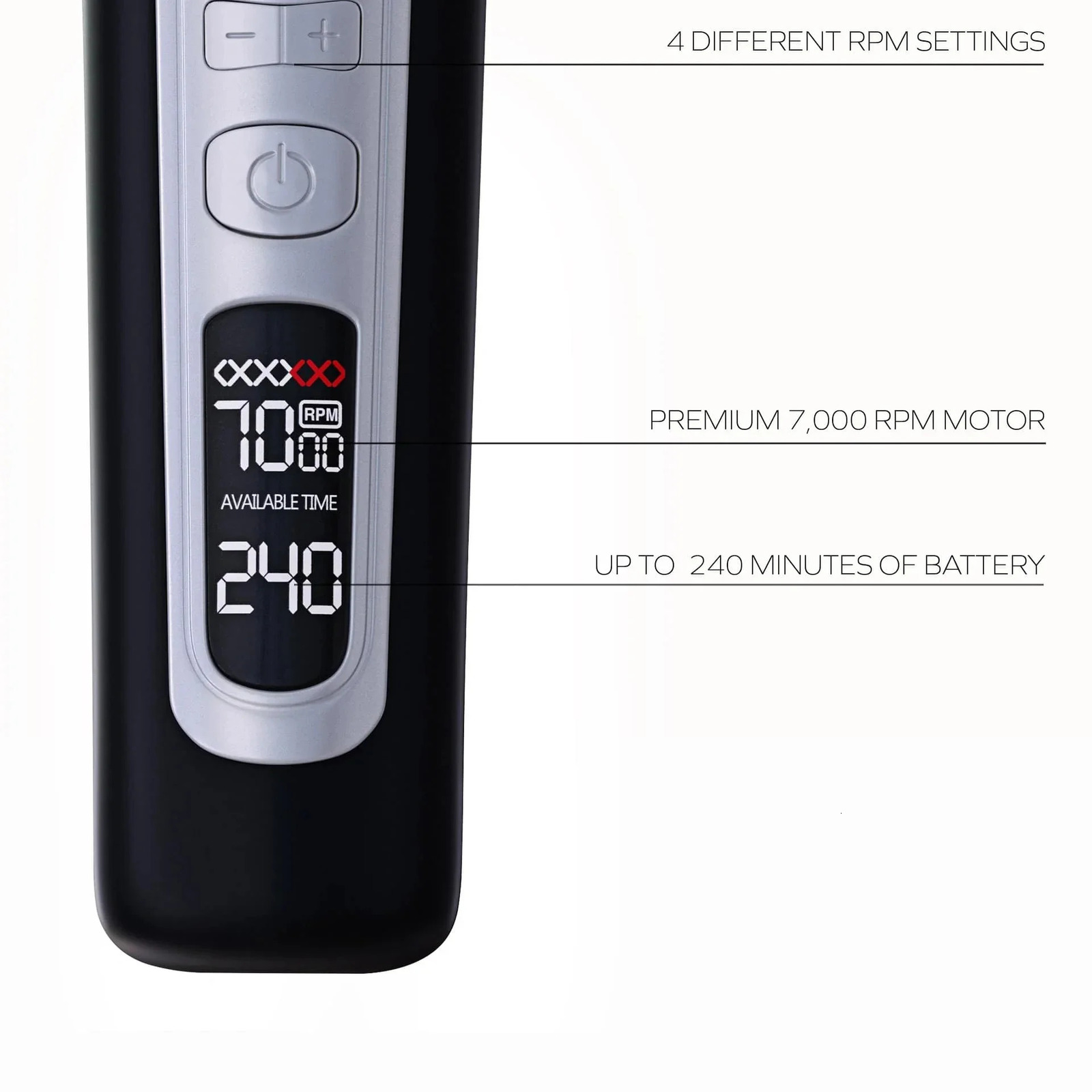 Hair Clipper Unique Shaped Moving Blade Hair Trimmer LCD Display USB Rechargeable For Salon Men Hair Cutting Barber Machine 240709