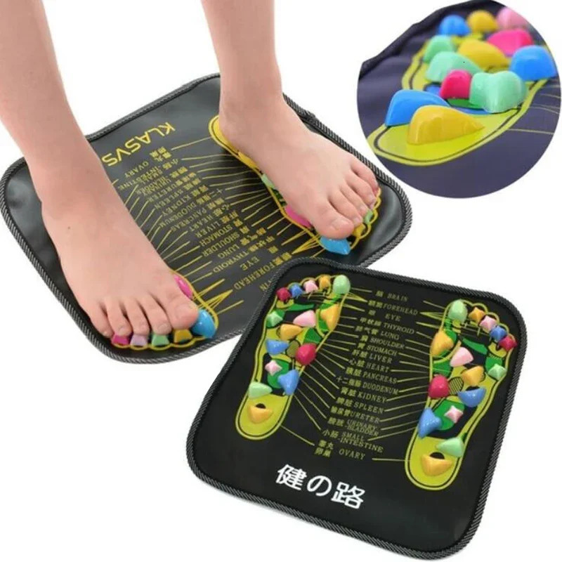 Stress Relief Reflexology Walking Stone Road Foot Massage Pad Tenderness Relaxation Massage Pad Trigger Point Health Treatment Relaxation Pain 240713