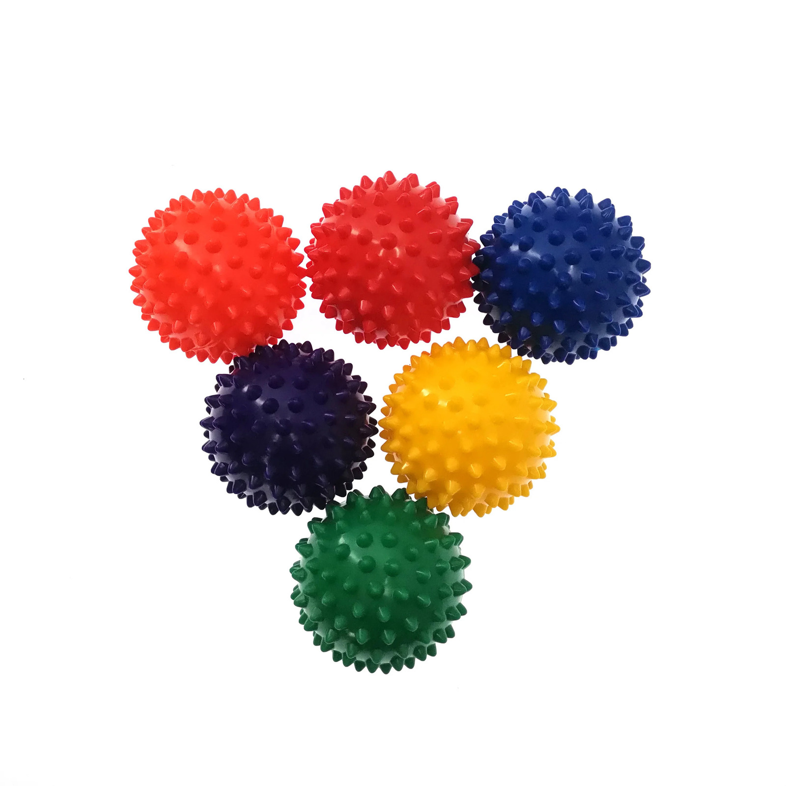Durable PVC Spike Massage Ball Trigger Point Exercise Fitness Hand and Foot Pain Relief Foot Fascia Relief Hedgehog 7cm Ball 240713