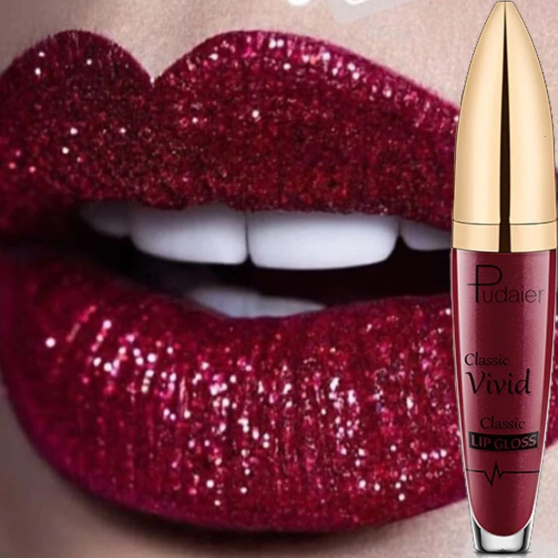 Diamond Shimmer Pearlescent Lip Gloss Waterproof Long Lasting Non-stick Cup Matte Glitter Liquid Lipstick Lip Glaze Lips Make Up 240713