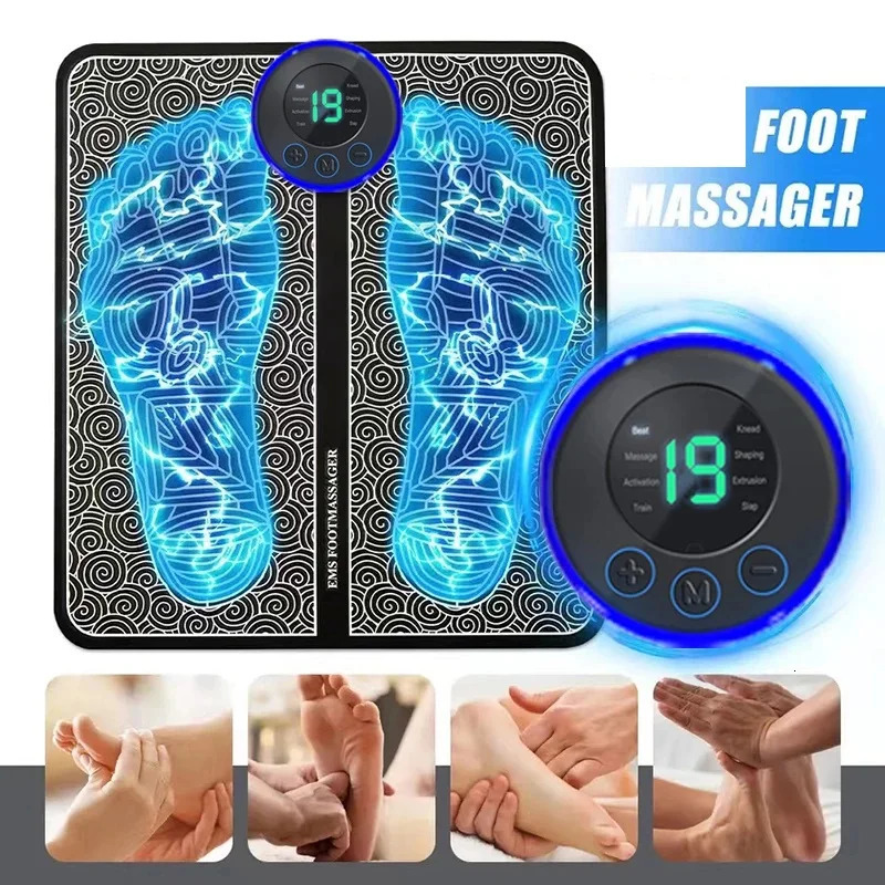Portable foot massage pad massage pad massage pen neck and back full body massage combination set 240713