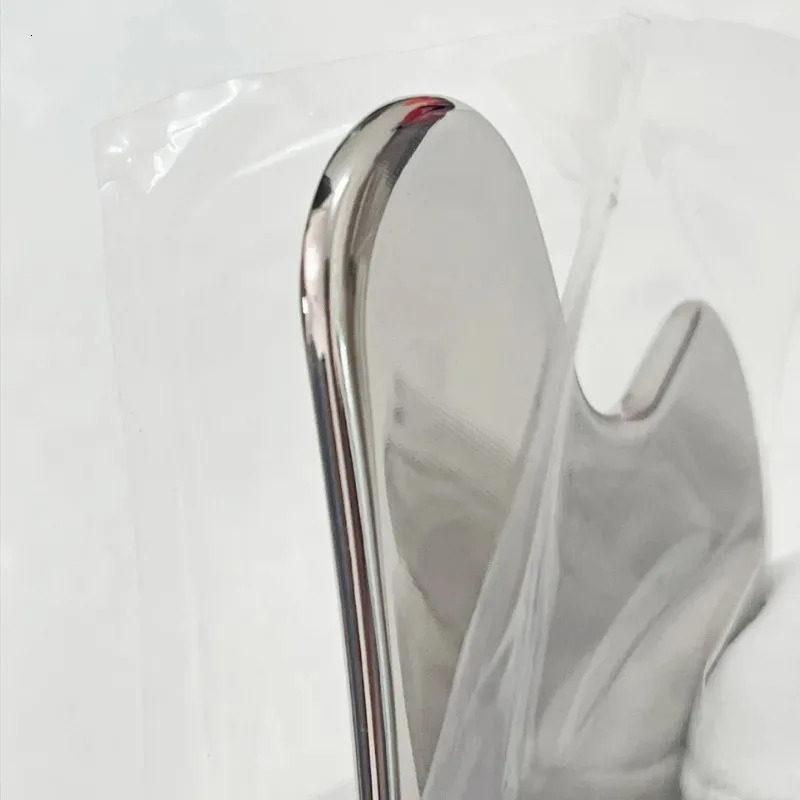 Gua Sha Tools Stainless Steel Gua Sha Massage Tools Natural Universal Silver Metal Gua Sha Plate 240713