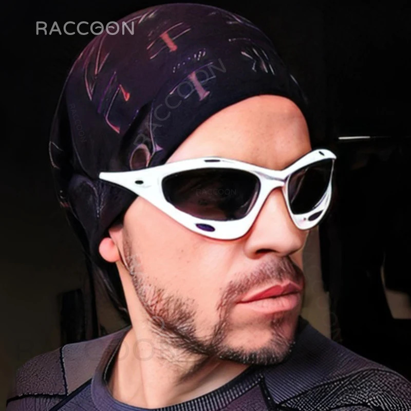 Fashion Hollow Hole Network Y2K Sunglasses for Women Retro Cat Eyes Sunglasses for Men Racing Sports Candy Color Hip Hop Punk Shadow 240710