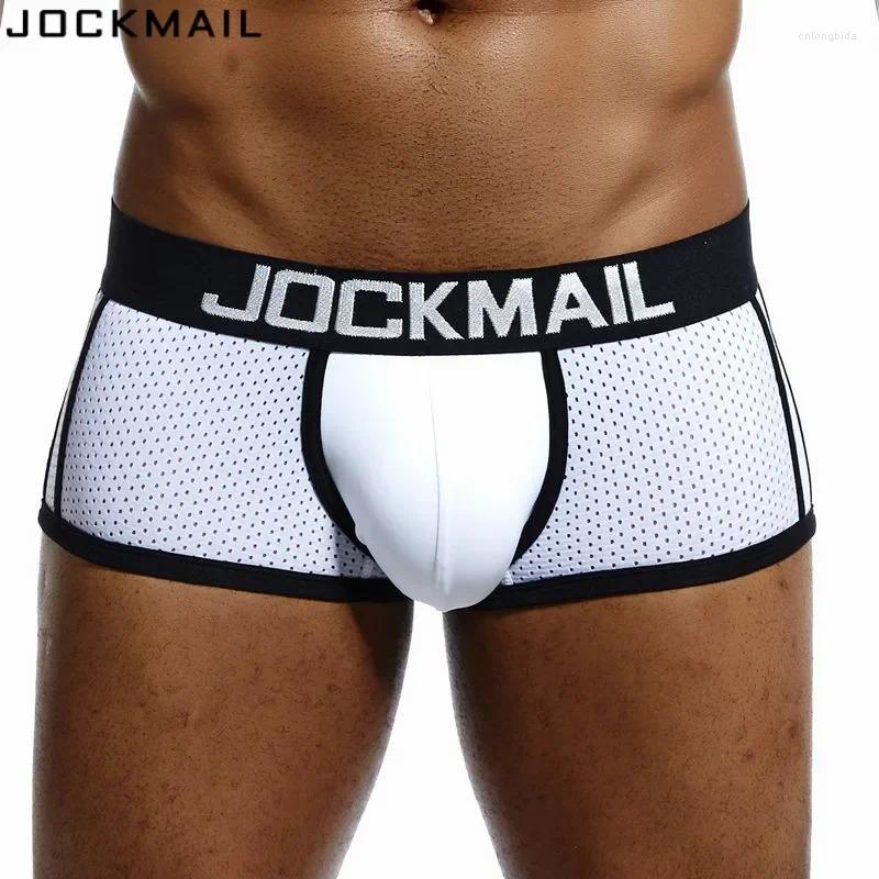 Underpants JOCKMAIL 4Pcs Mens Boxershorts Men Boxers Male Breathable Ice Silk Mesh Quick Drying Underwear Panties Hombres