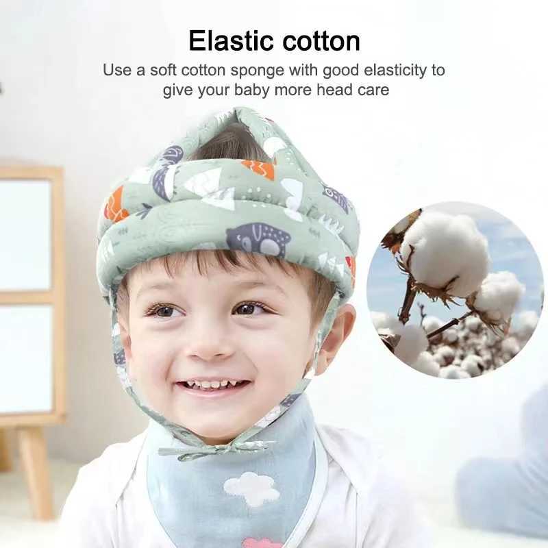 Baby safety helmet head protection helmet child fall prevention pad childrens learning to walk anti-collision helmet adjustable protective softW240713