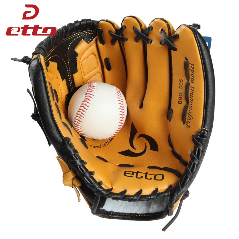 Etto 11.5 12.5 Inch Male Professional Left Hand Baseball Glove Beisbol Training Sport Glove For Match Softball Boy Child HOB002Z 240711