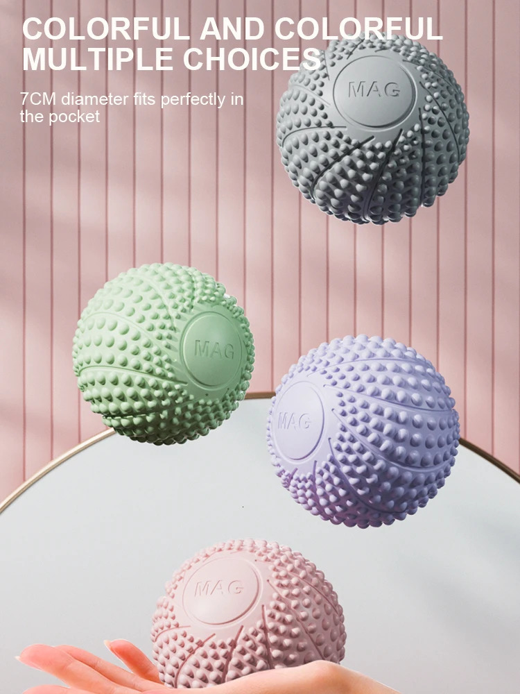 7-centimeter hand magnetic pointed hand and foot massage ball for relaxing the body and reducing stress pocket sized massager health care tool 240713