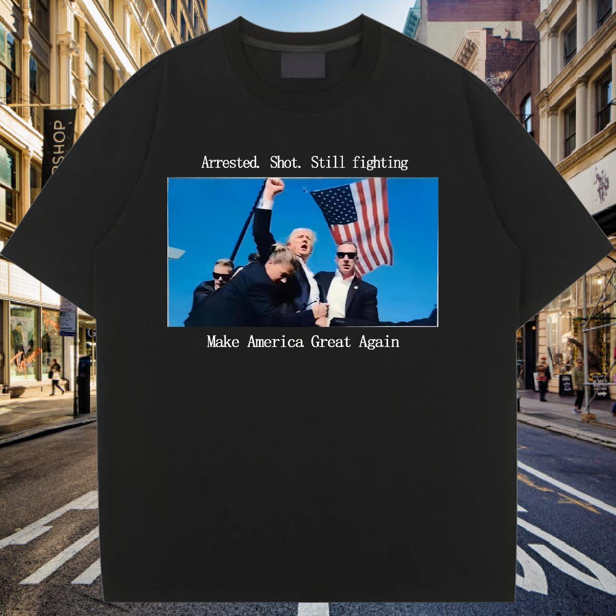 Fashion New T-Shirts for Women Cotton Comfortable presidential election 230g 100% Cotton Hip Hop Street Tshirt for Man Woman Custom Printed Unisex Wea