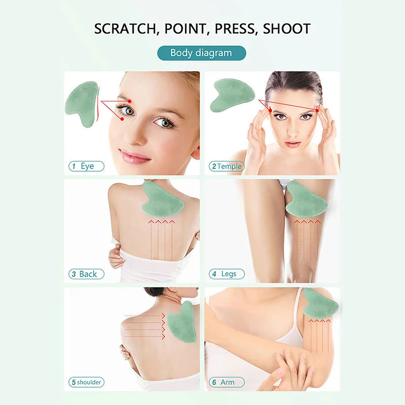 Guasha Massage Machine Beeswax Massage Scraper Used for Massager Acupuncture Treatment Guasha Plate SPA Body Scraper Tool 240713