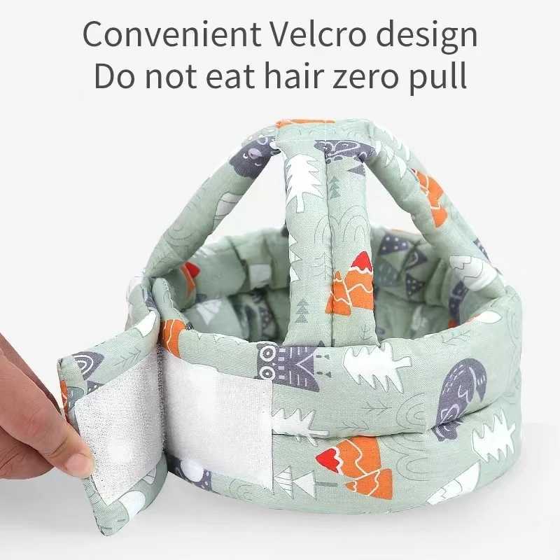 Baby safety helmet head protection helmet child fall prevention pad childrens learning to walk anti-collision helmet adjustable protective softW240713