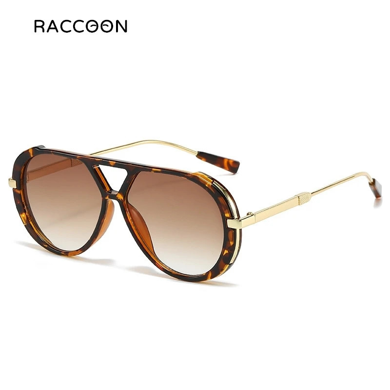 Classic Metal Retro Oval Sunglasses Women Men Vintage Style Pilot Sun Glasses Black Frame Summer Fashion Eyewear Uv400 Shades 240711