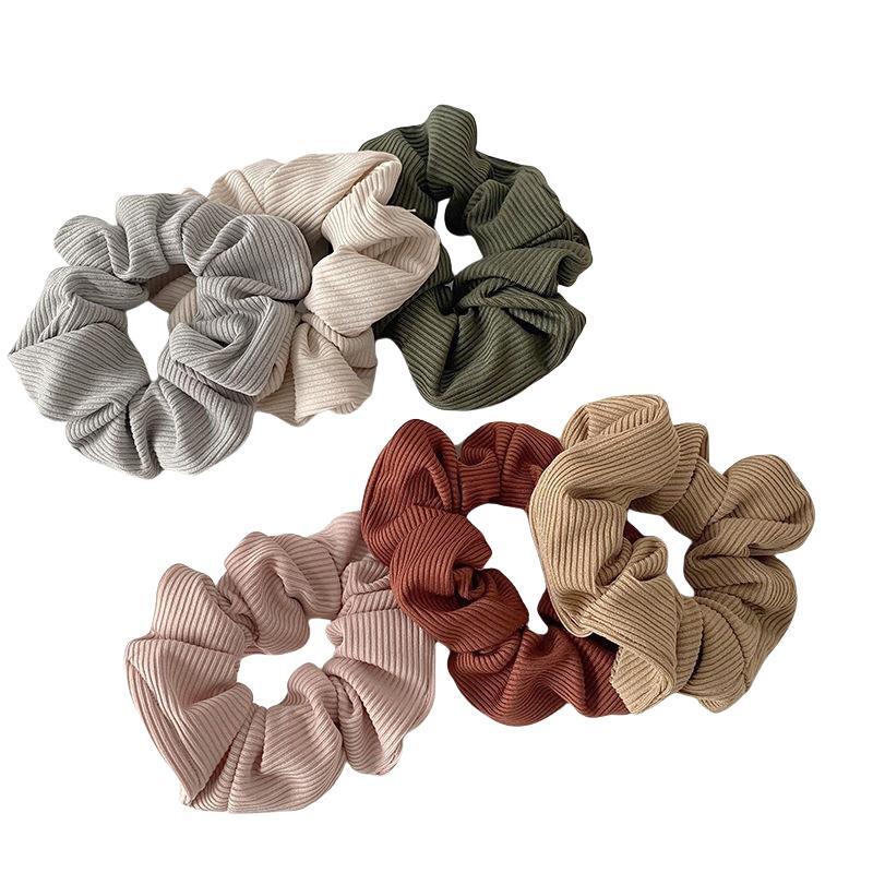 Scrunchie Stretch Headband Scrunchies Women Elastic Corduroy Hair Band Ties Girls Ponytail Holders Hairband Head band Accessories 20pcs 1012