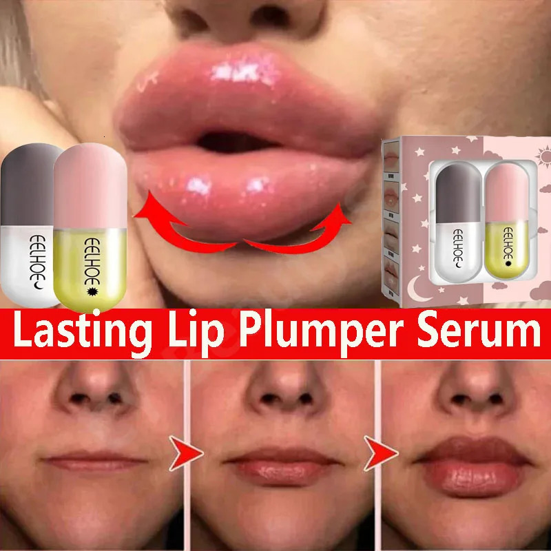 Lasting Lip Plumper Serum Increase Lips Elasticity Instant Volumising Oils Reduce Fine Lines Moisturizing Nourish Sexy Lip Care 240713