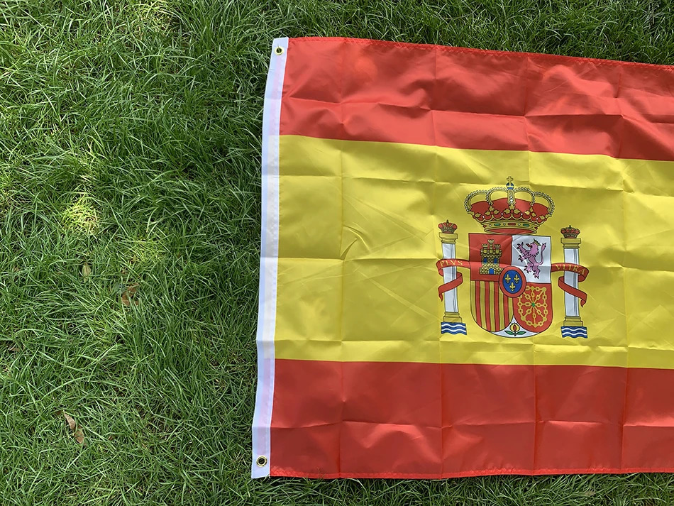 SKY FLAG 90x150cm spain flag 3x5 Feet ES Espana Spanish Flag Super Poly football FLAG Indoor Outdoor for Celebration big flags 240713