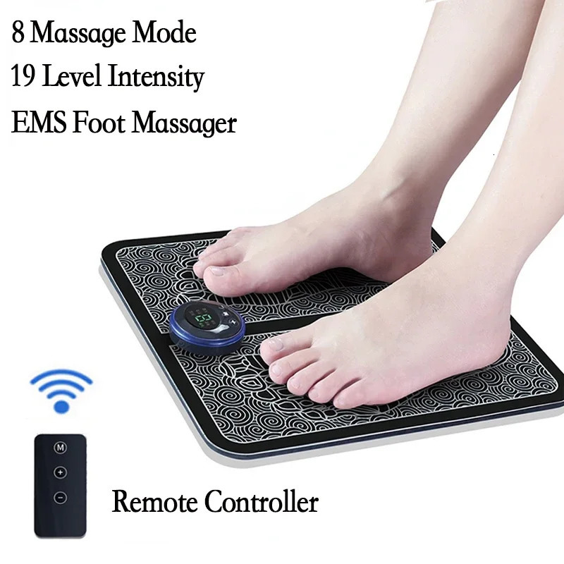 Portable electric muscle stimulation massage pad improves blood circulation relieves pain and relaxes feet 240713
