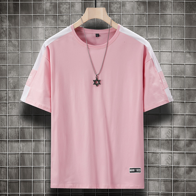 Flash Delivery Summer Port Ins Printed Five T-shirt Men's Korean Version Loose Round Neck Couple's Short Sleeve Base Shirt