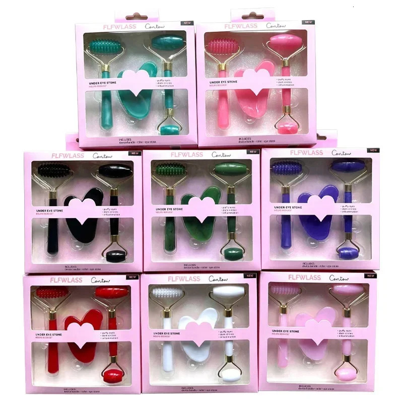 3-piece resin roller massage machine for body melon sand care beauty and health massage tools roller instead of jade massage 240713