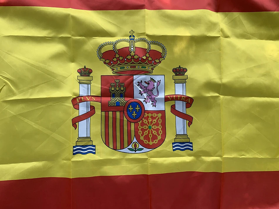 SKY FLAG 90x150cm spain flag 3x5 Feet ES Espana Spanish Flag Super Poly football FLAG Indoor Outdoor for Celebration big flags 240713