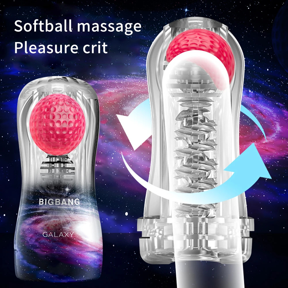 Transparent Masturbation Cup Glans Stimulator Ball Sex Toy for Man Male Masturbator Toys Men Massager Adult Trainer 240711