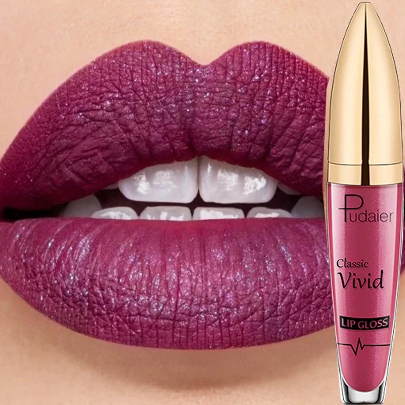 Diamond Shimmer Pearlescent Lip Gloss Waterproof Long Lasting Non-stick Cup Matte Glitter Liquid Lipstick Lip Glaze Lips Make Up 240713