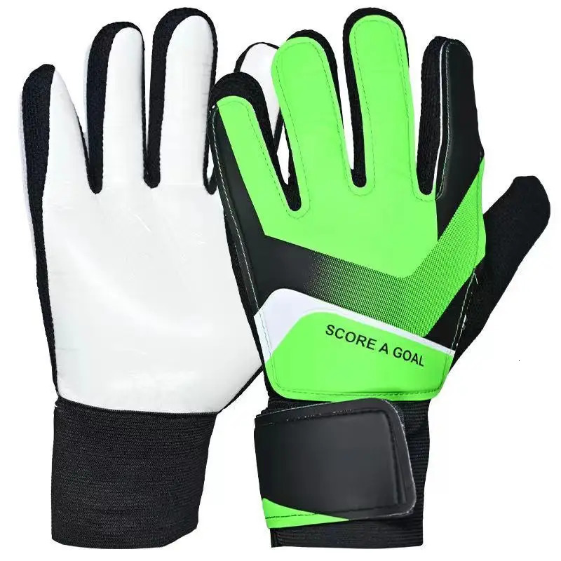 Soccer Goalkeeper Gloves For Adults Kids AntiCollision Latex PU Hand Protection Football Training Accessories 240712
