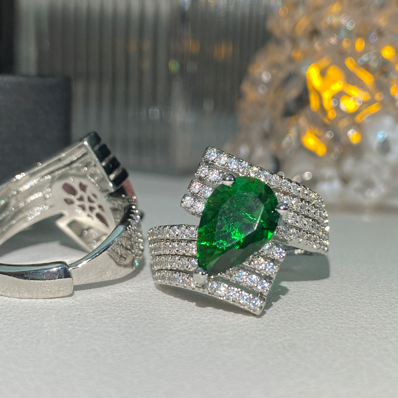 2024 Sparkg Sterg Sier Bridal Ring: Elegant Moissanite Jewelry