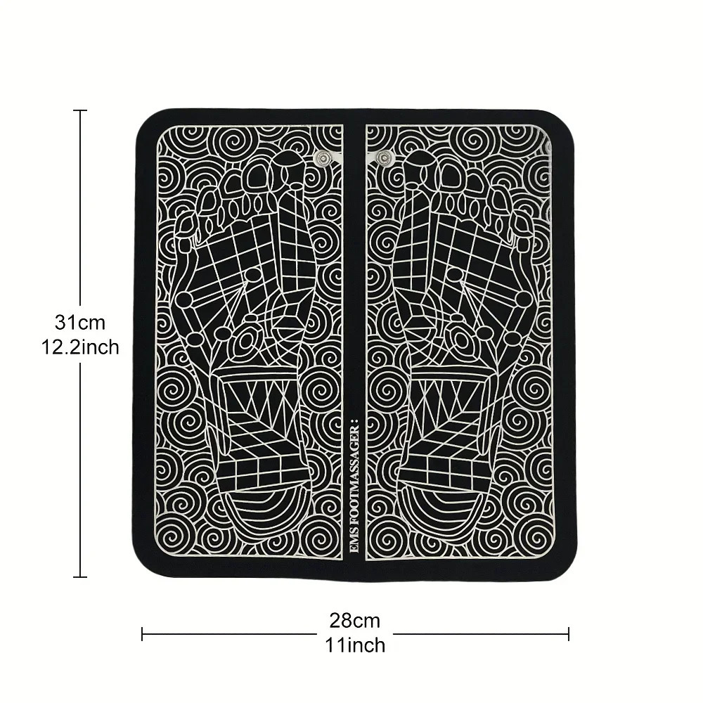 Electric Foot Massage Pad USB Charging Relaxation Foot Acupoint Massage Improves Blood Circulation 8 Modes 19 Levels Relaxation 240713