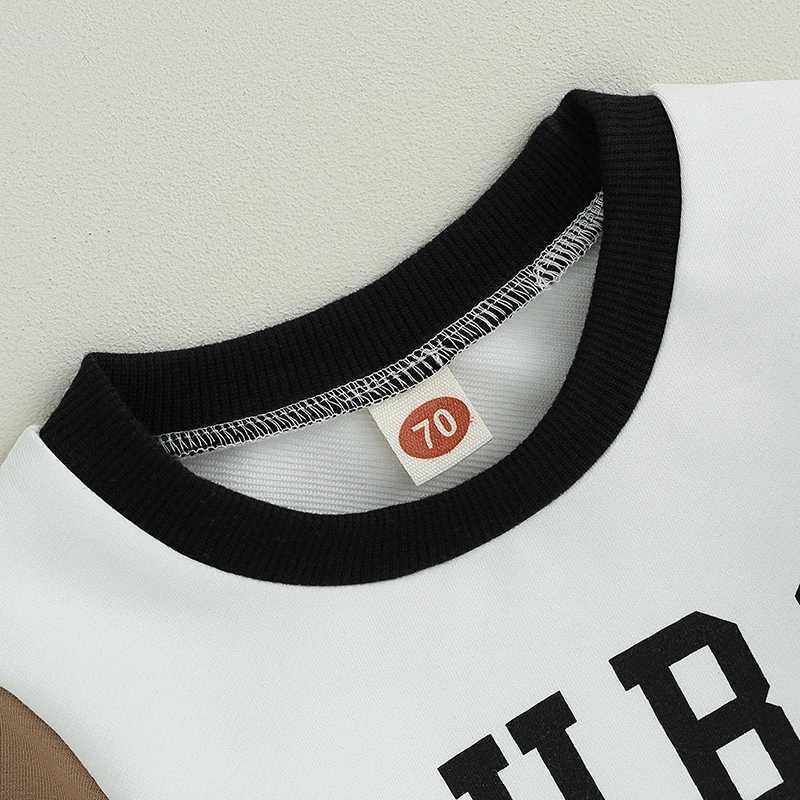 Clothing Sets 2023-07-11 Lioraitiin 0-3Years Baby Fall Outfits Long Sleeve Letter Print Loose Tops and Pants Set Toddler Warm 2Pcs Clothes Set