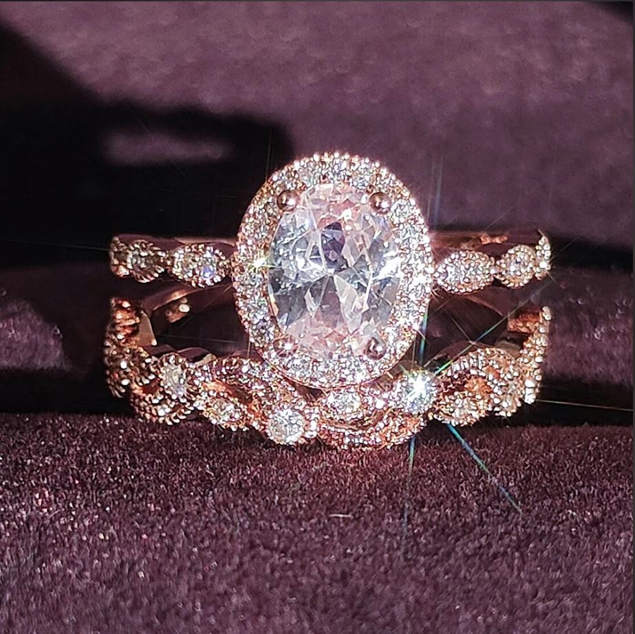 Jewellery Ring Designer Silver Plated Crystal Retro Pattern with Inlaid Zircon for Wedding Engagement Special Occasion Gift High Quality