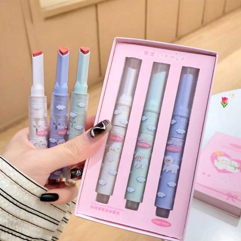 Matte Heart-shaped Lipstick Lasting Waterproof Non-stick Cup Lip Mud Pen Suit Clear Moisturizing Lip Gloss Outline Lip Cosmetics zxx240715