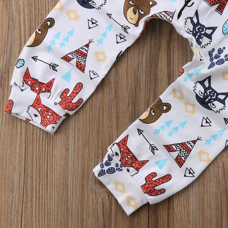 Clothing Sets Fast Shipping New Fashion Animals Newborn Baby Boys Girl Clothes Tops T shirt Pants Outfit Set Clothes