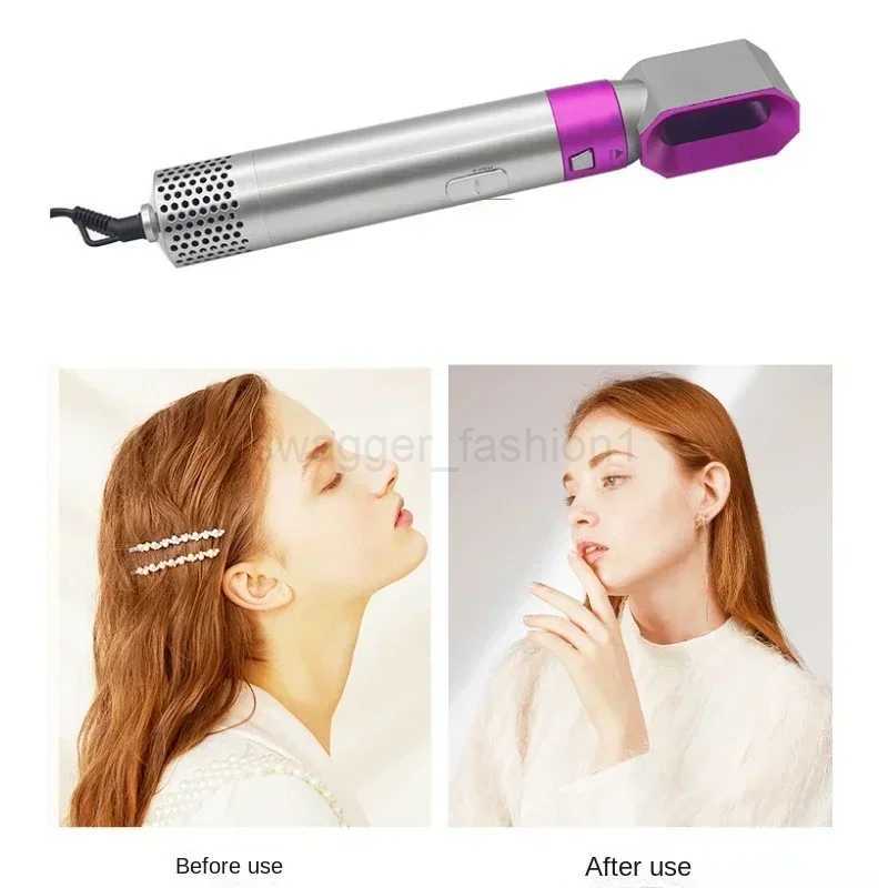 Hot Air Brush 5 in 1 Hair Dryer Brush Negative Ionic Detachable Hair Dryer Styler Air Culer Wand Hair Straightener Brush BlowB240715