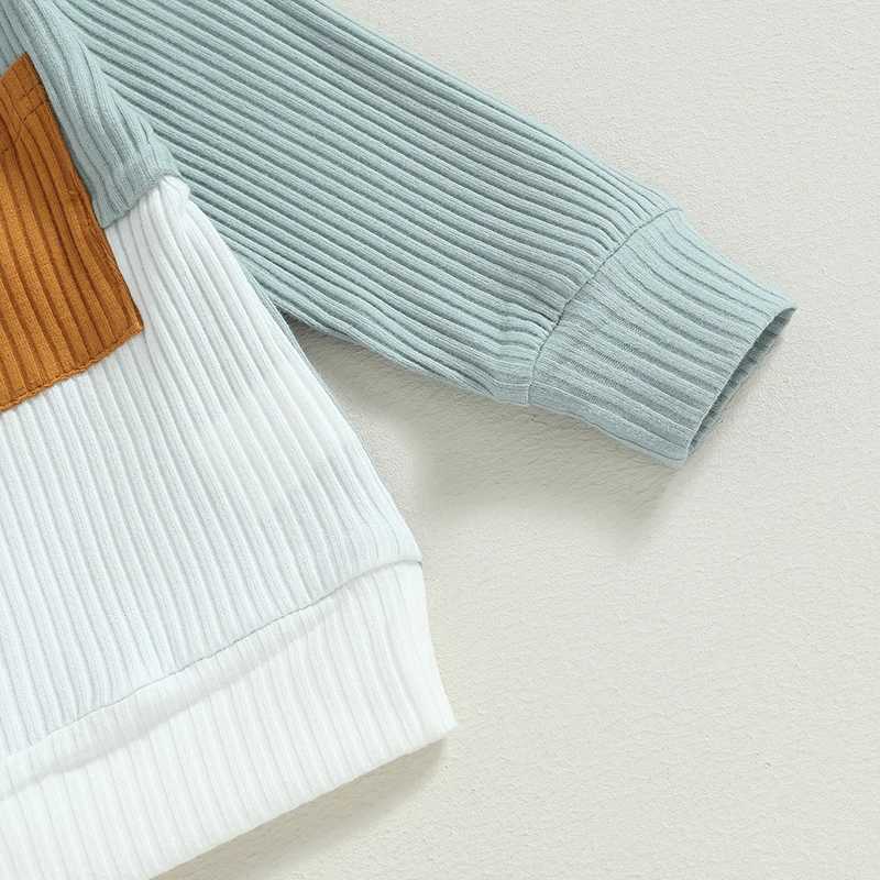 Clothing Sets 2023-06-29 Lioraitiin 0-3Years Baby Boys 2Pcs Fall Clothes Long Sleeve Crew Neck Sweatshirt with Elastic Waist Sweatpants