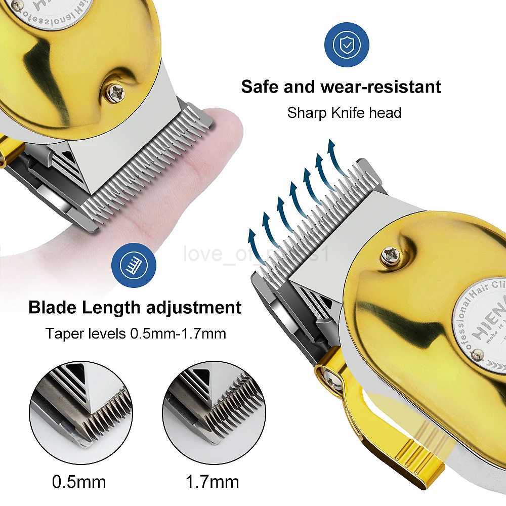 HIENA Professional barber Hair Clippers set Beard Trimmer Adjustment rocker head steel Hair Cutting Machine ClipperM240715