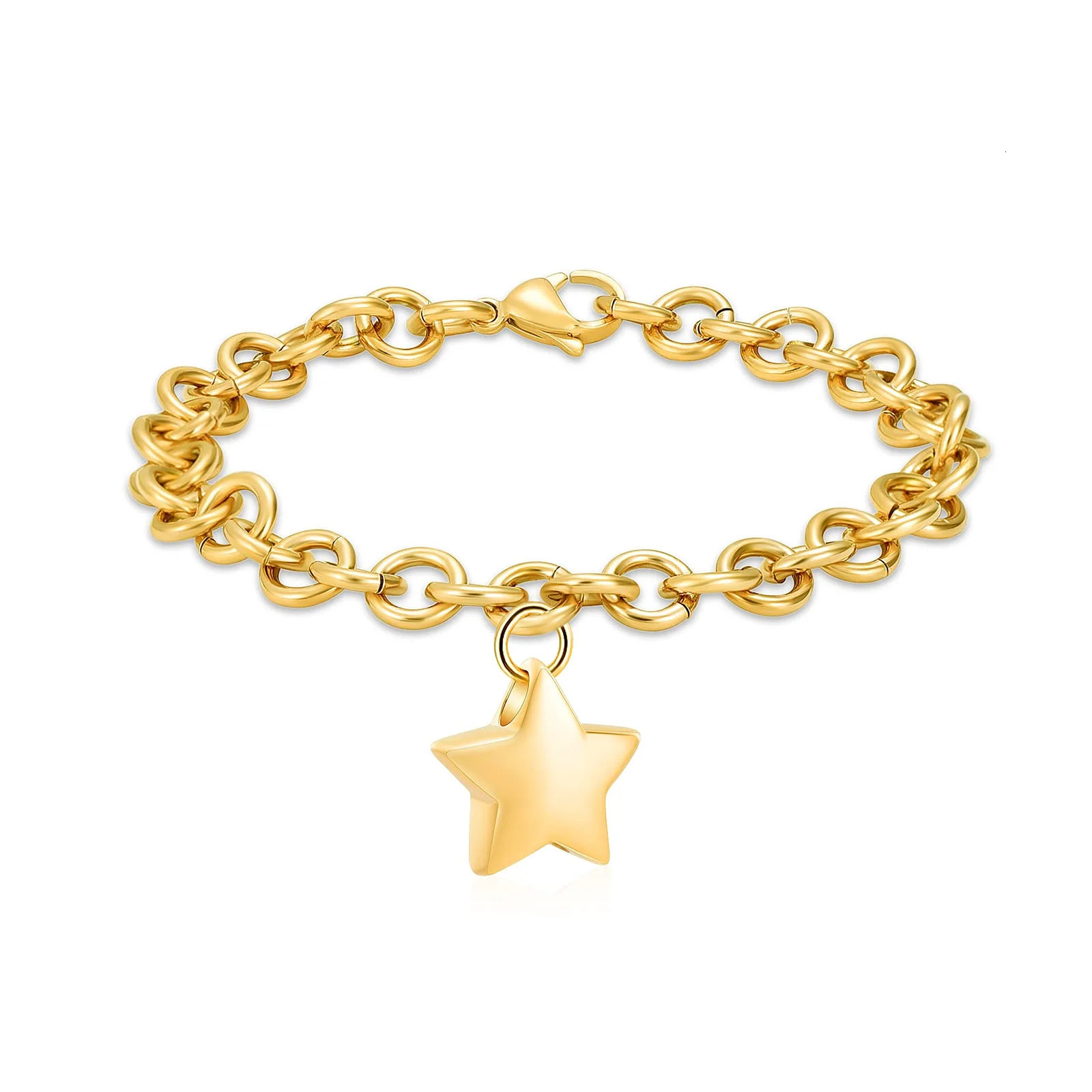 Cremation Jewelry Star Urn Ashes for Women Gilrs Keepsake Bangle Memorial Link Bracelet designer bracelet women luxury jewelry gold mens bracelet desi - view 6
